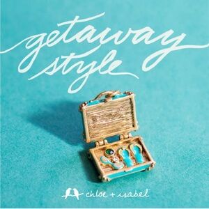 Chloe + Isabel Trésors "Get Away" Suitcase Charm OPENS Limited Edition RARE